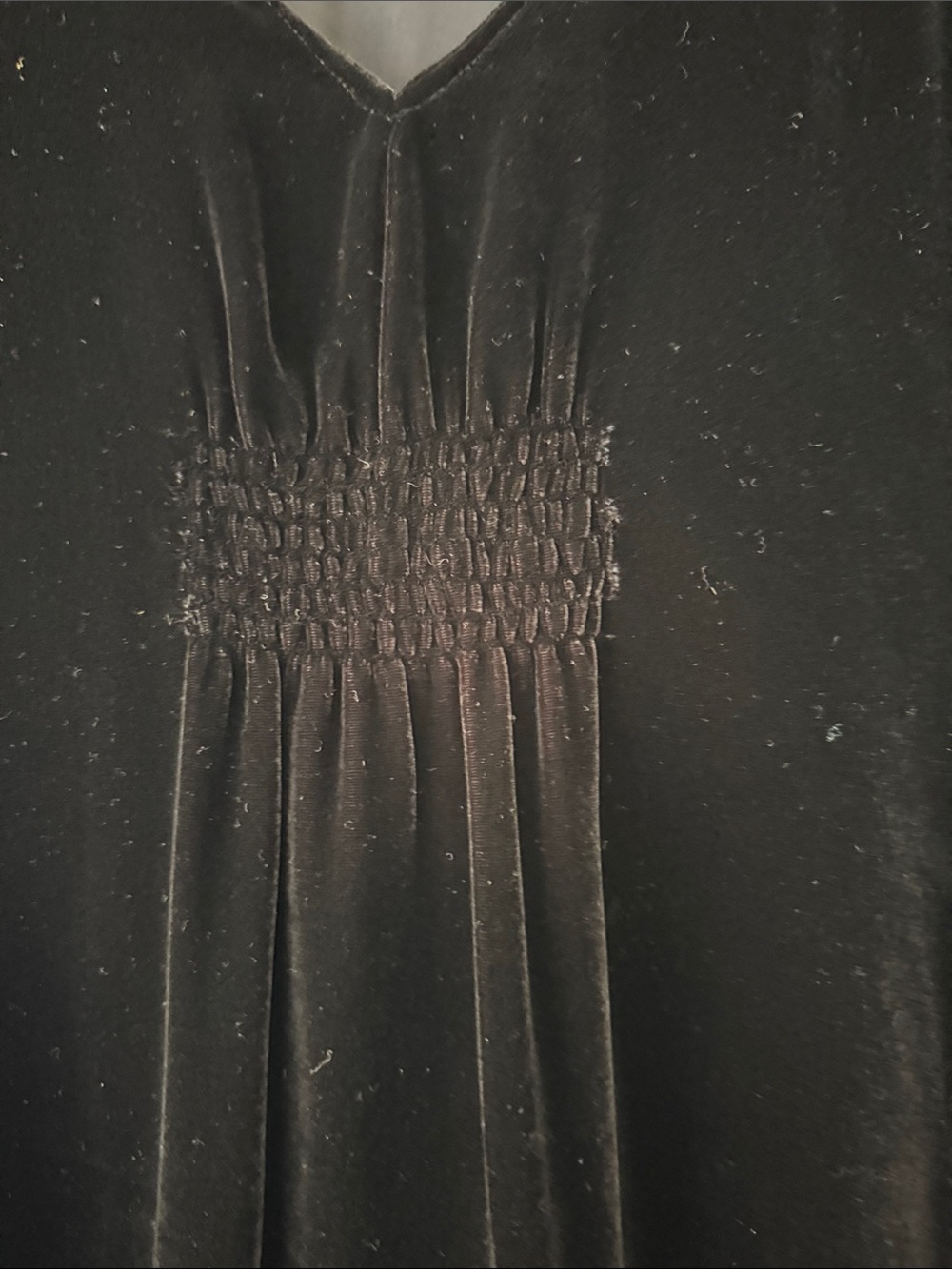 Banana Republic Black Velvet Midi Dress - Picture 2 of 4